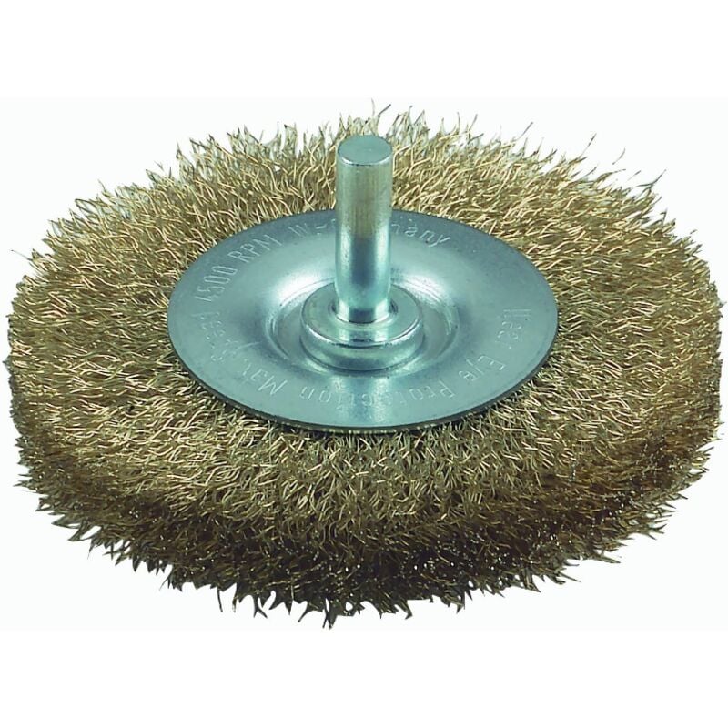 foto del prodotto spazzola a disco filo ondulato ottone 75mm bosch