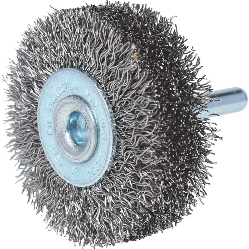 foto del prodotto spazzola a disco in filo d acciaio inox 0,3mm, 50mm