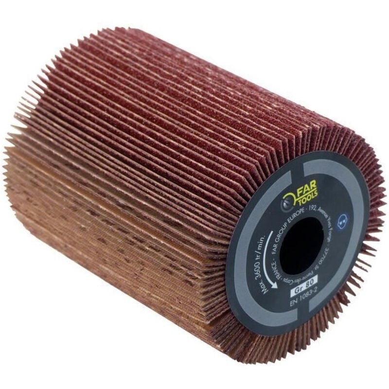 foto del prodotto spazzola a lamelle abrasiva 80mm l 100mm per levigare
