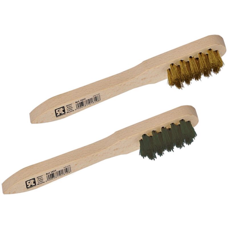 foto del prodotto spazzola a mano per candele mm 150x35 - fili acciaio mm 0,15