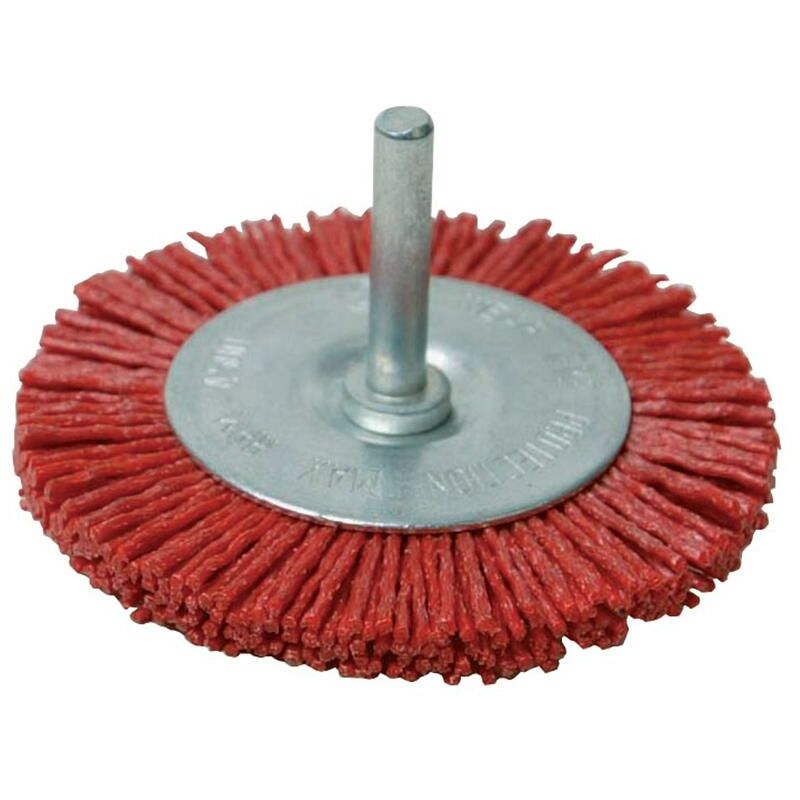 foto del prodotto spazzola a ruota con filamenti in nylon 75 mm, grossa