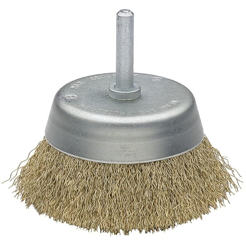 foto del prodotto spazzola a tazza acorn 50808-75 filo ondulato in ottone brico