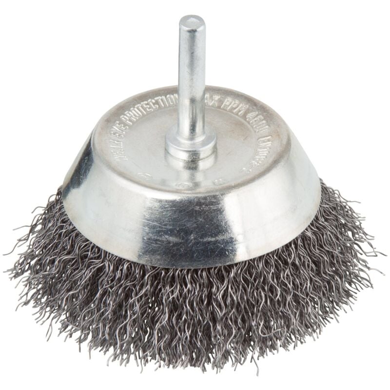 foto del prodotto spazzola a tazza con filo d acciaio, 8472000 wolfcraft