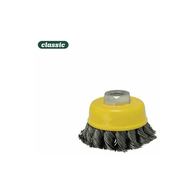 foto del prodotto spazzola a tazza de treccia metallica60mm fhr60 mota