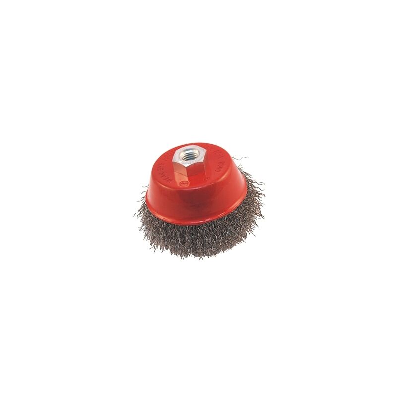 foto del prodotto spazzola a tazza mm.75 m14 fili ondulati
