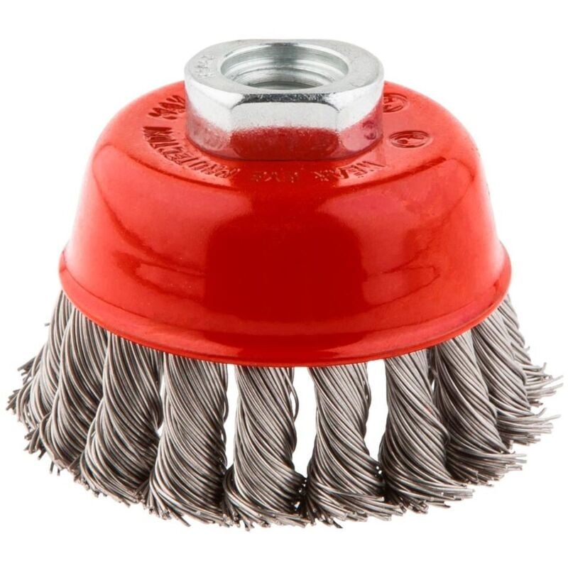 foto del prodotto spazzola a tazza per smerigliatrice mm 80 foro m 14 graphite