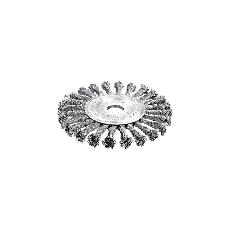 foto del prodotto spazzola acciaio ritorto foro 7706 wokin mm 125 f.mm 22,2 770605