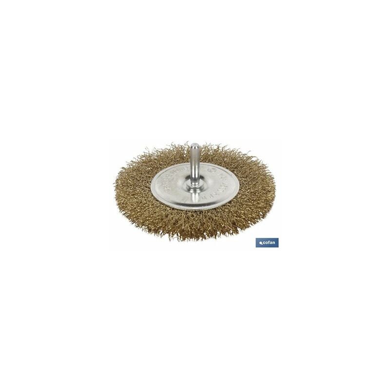 foto del prodotto spazzola circolare ondulata 6x 75 a.ottone 0,3mm