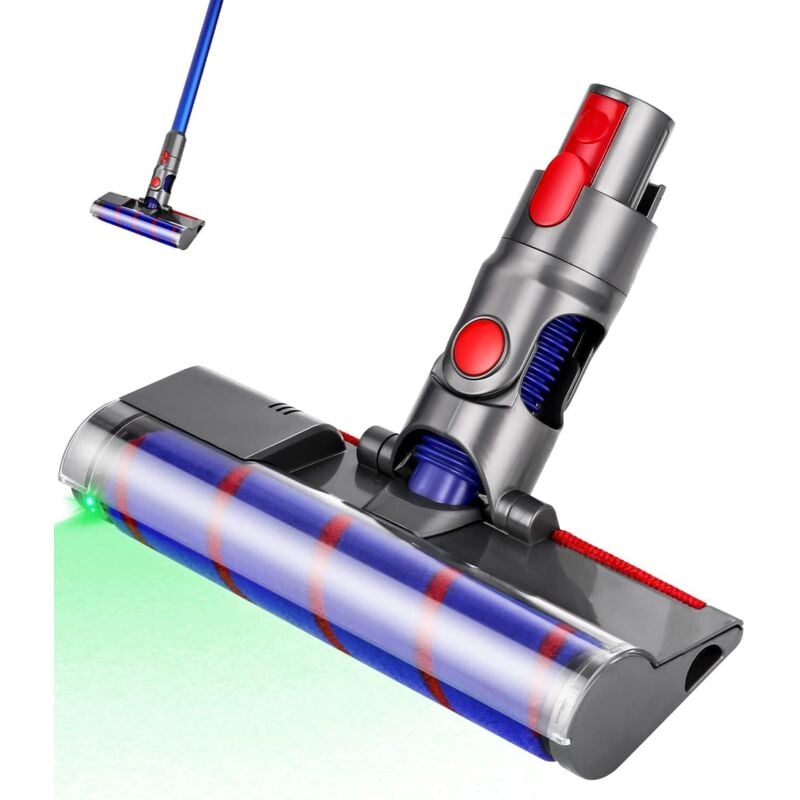foto del prodotto spazzola compatibile con aspirapolvere dyson v10 v8 v7 v11 direct drive cleaner head turbo brush attachment con sgancio rapido per la pulizia di