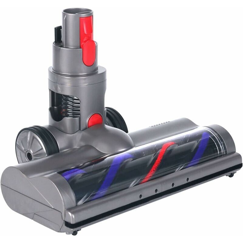 foto del prodotto spazzola compatibile con dyson v7 v8 v10 v11 v15, testina turbo a trasmissione diretta con 4 luci led per pavimenti duri e parquet