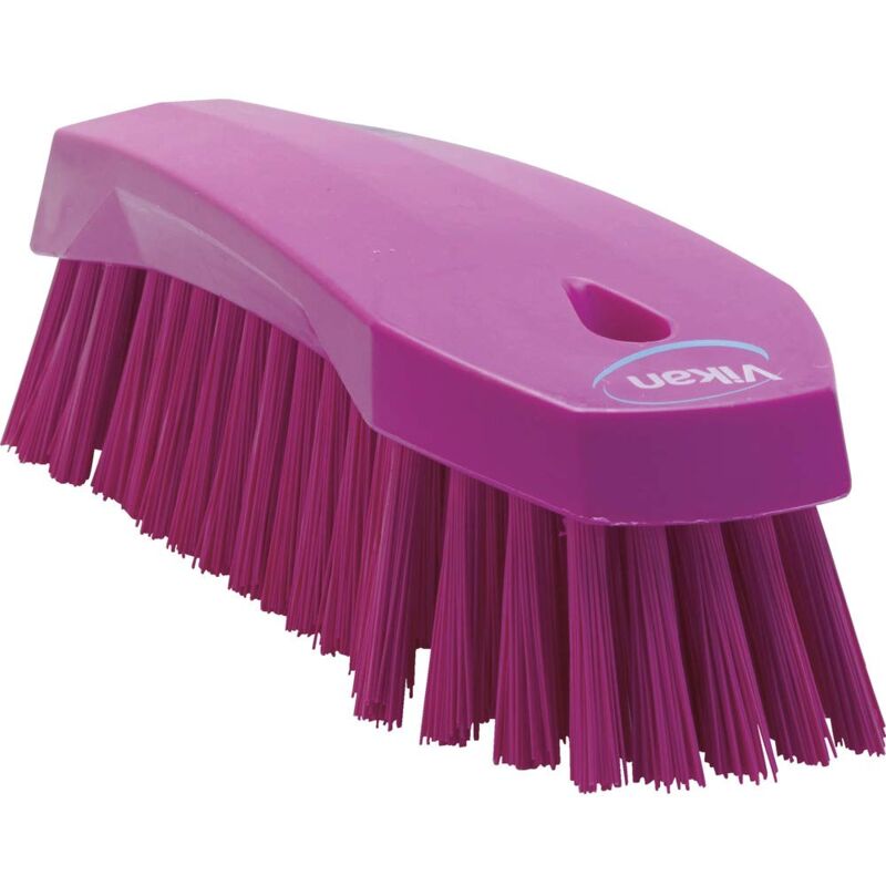 foto del prodotto spazzola da lavoro igienica fibre dure rosa vikan