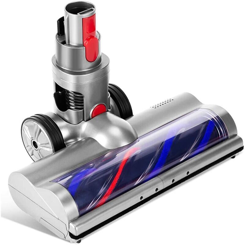 foto del prodotto spazzola elettrica compatibile per dyson v7 v8 v10 v11 v15 spazzola turbo a trasmissione diretta con 4 luci a led per pavimenti duri e parquet ulisem