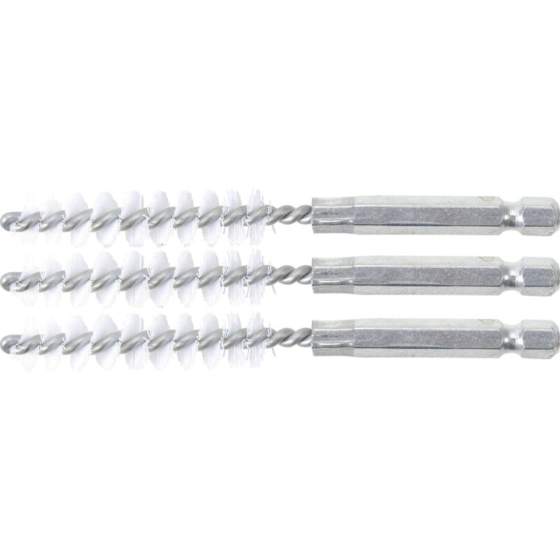 foto del prodotto spazzola in nylon 10 mm 6,3 mm 1 4' 3 pz.