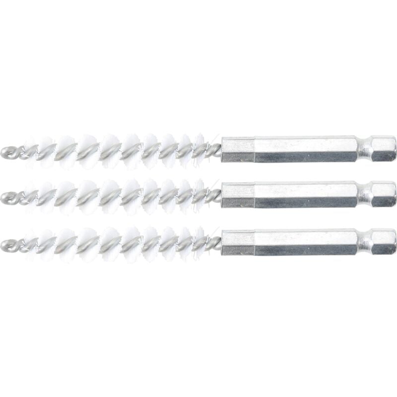 foto del prodotto spazzola in nylon 8 mm 6,3 mm 1 4' 3 pz.