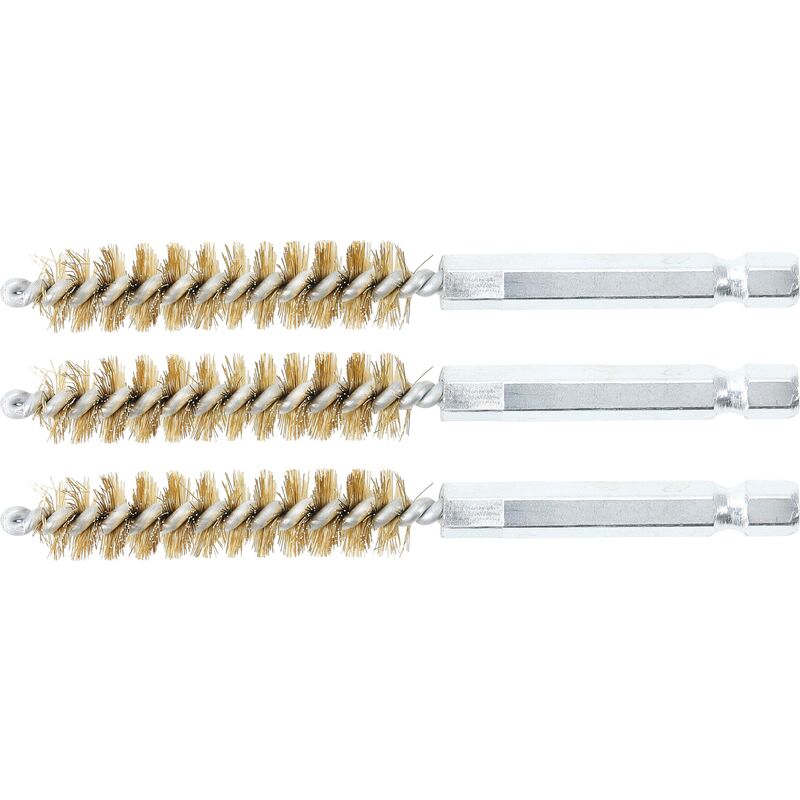 foto del prodotto spazzola in ottone 11 mm 6,3 mm 1 4 3 pz.