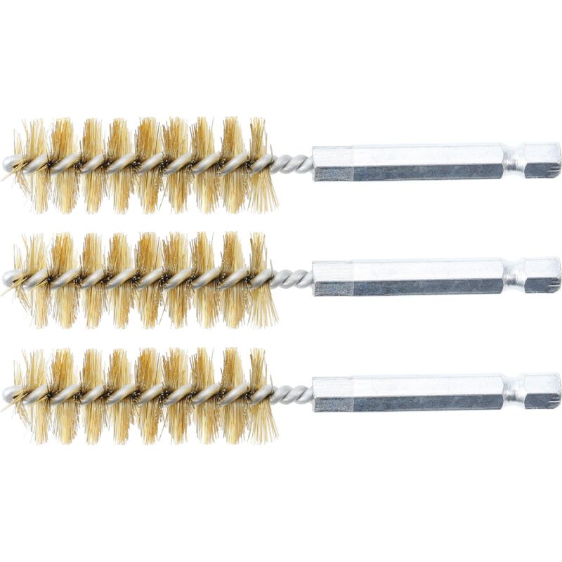 foto del prodotto spazzola in ottone 17 mm 6,3 mm 1 4' 3 pz.