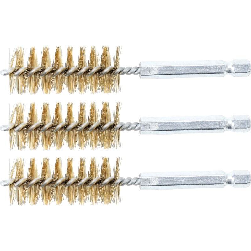 foto del prodotto spazzola in ottone 19 mm 6,3 mm 1 4 3 pz.