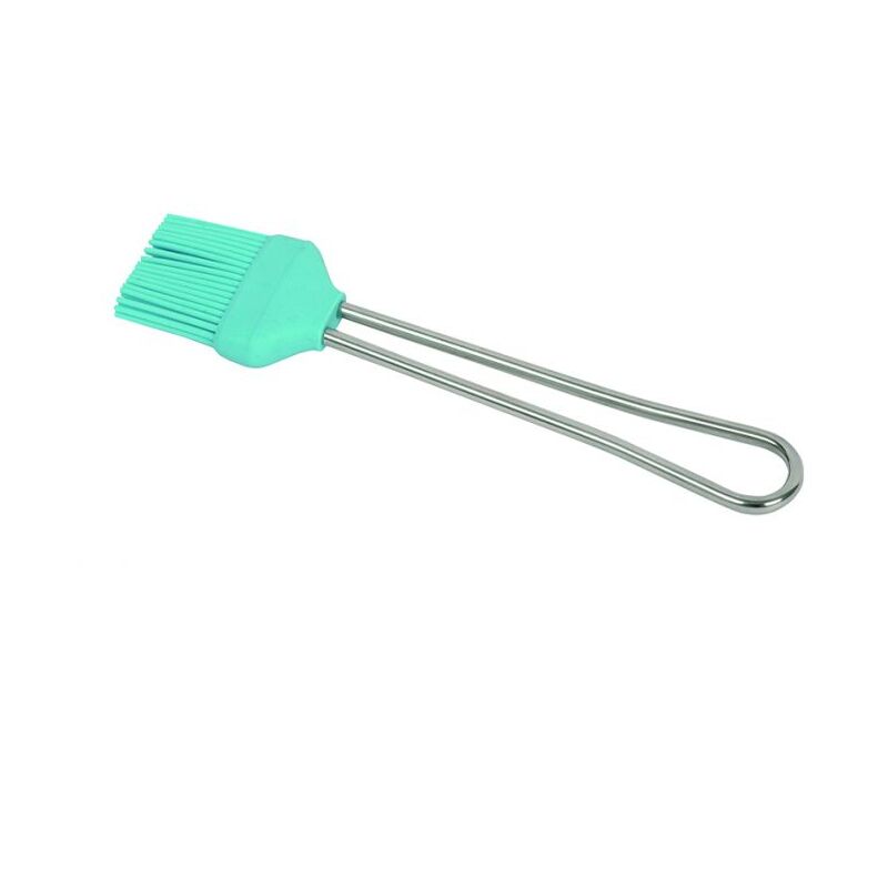 foto del prodotto spazzola kelomat in silicone con manico da 22 cm in acciaio inox