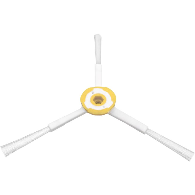foto del prodotto spazzola laterale di ricambio compatibile con xiaomi mi roborock s50, s51, s55 robot aspirapolvere bianco giallo vhbw