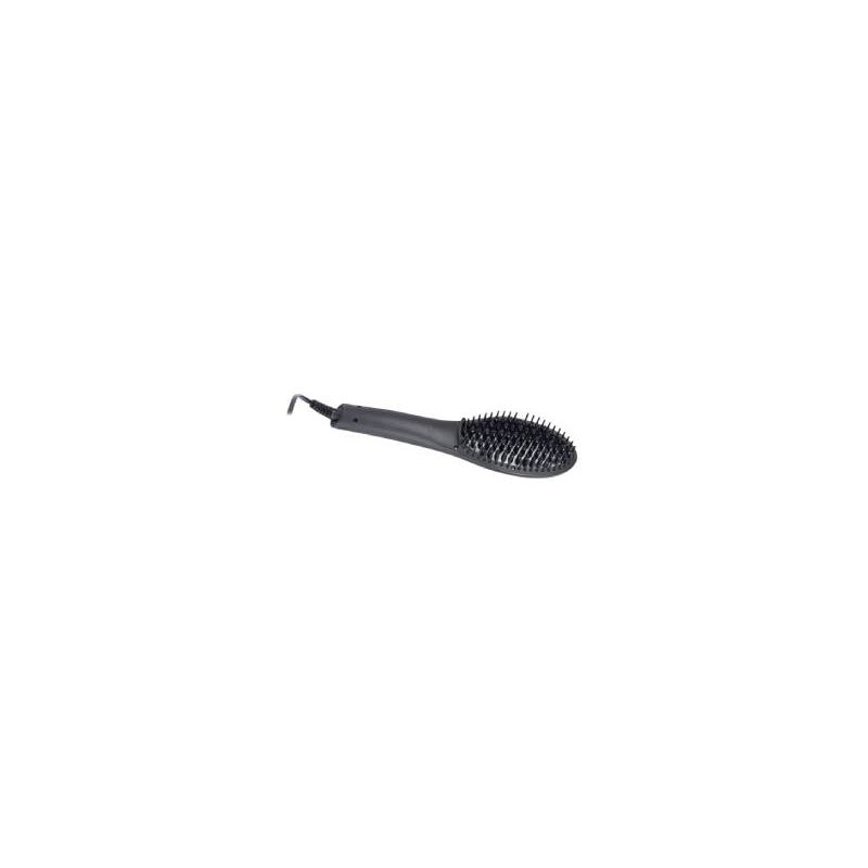 foto del prodotto spazzola lisciante a 55w brushy, con temperatura regolabile, riscaldamento rapidom display digitale, con spegnimento automatico digiquest