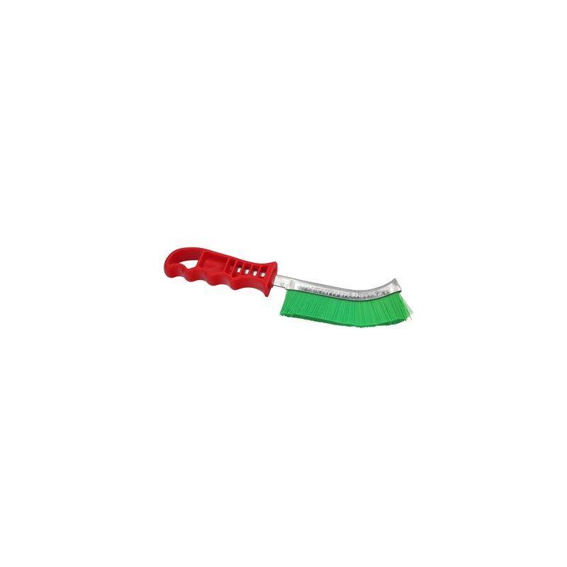 foto del prodotto spazzola manuale in pvc manico rosso