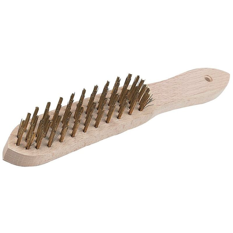 foto del prodotto spazzola metallica di ottone 4 file