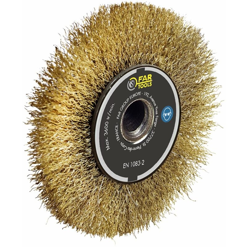 foto del prodotto spazzola metallica in ottone far tools 120 mm l 20 mm 110898