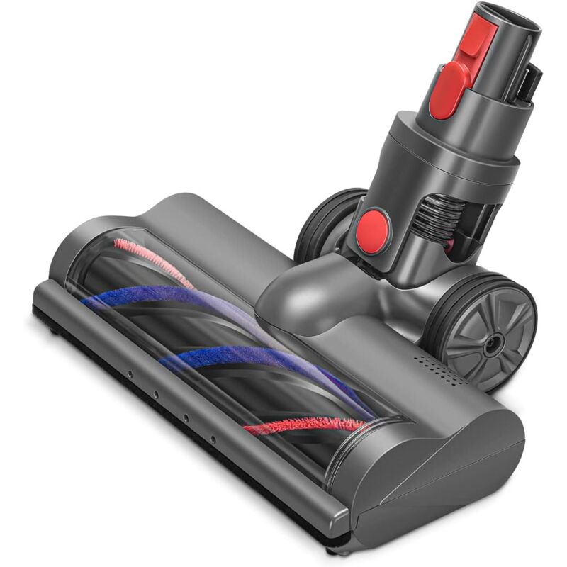 foto del prodotto spazzola motorhead applicabile compatibile con aspirapolvere senza fili dyson v7 v8 v10 v11, spazzola a turbina con led per tappeti a pelo corto e