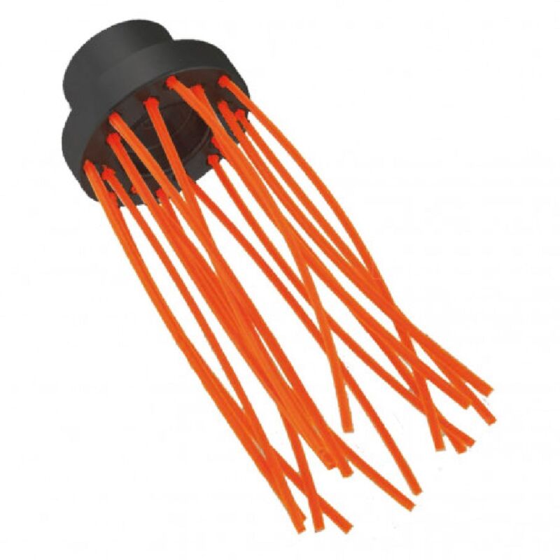 foto del prodotto spazzola multifilo brush con attacco universale per decespugliatori 16 fili 80 mm alluminio