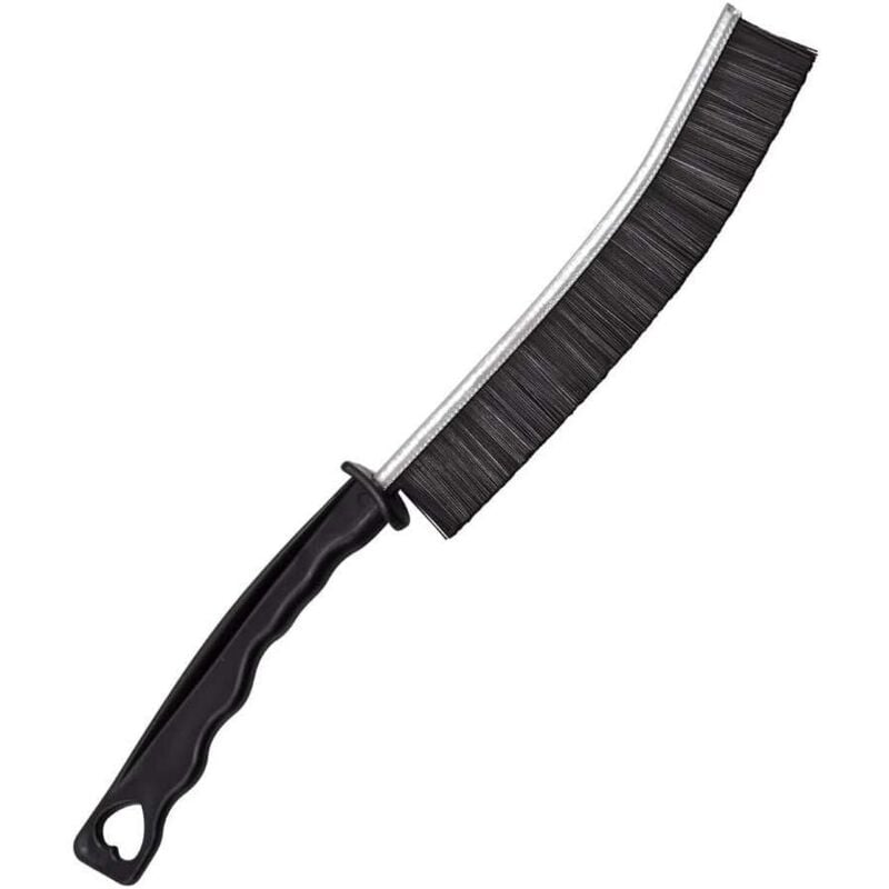 foto del prodotto spazzola per angoli grigia in metallo 23cm - fessure e spazi ristretti