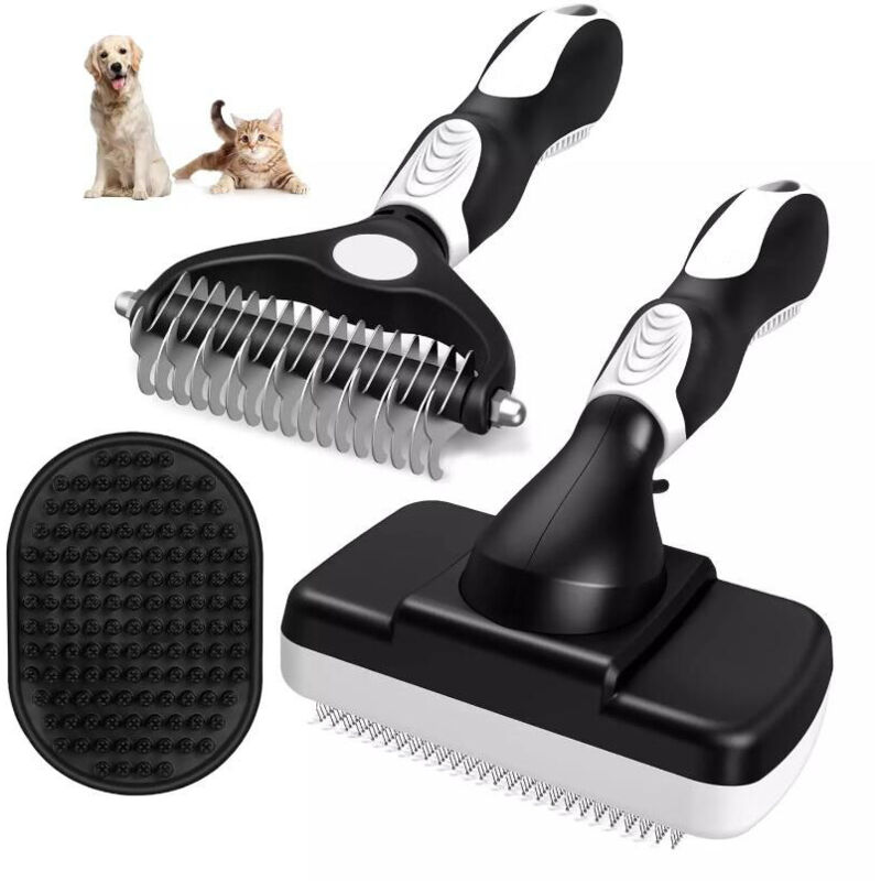 foto del prodotto spazzola per cani, spazzola per cani a pelo lungo, spazzola per cani, spazzola anti pelo, spazzola per cani a pelo lungo, pettine per gatti, riduce