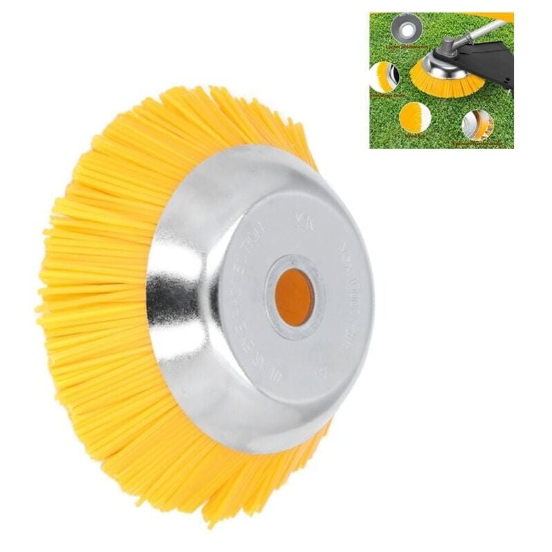 foto del prodotto spazzola per erbacce da 25 mm spazzola per erbacce spazzola rotonda, decespugliatore professionale spazzola per erbe selvatiche per decespugliatore