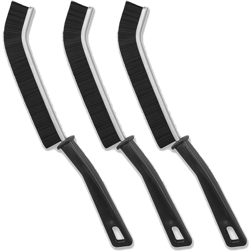 foto del prodotto spazzola per la pulizia degli angoli, spazzola a setole dure per la pulizia delle fessure, spazzola per la pulizia delle fessure del bagno, spazzola