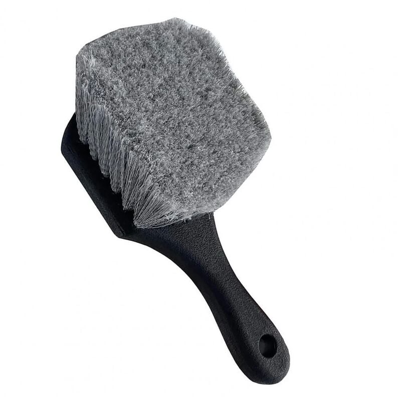 foto del prodotto spazzola per la pulizia delle ruote innocue per auto spazzola per dettagli spazzola per la pulizia dei cerchioni con manico corto accessori per la