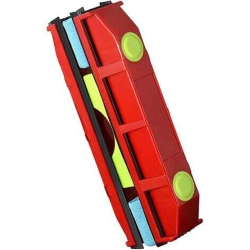 foto del prodotto spazzola per la pulizia, tergivetro magnetico per doppi vetri da 20 a 28 mm di spessore, pulitore magnetico con 2 panni in microfibra per vetri