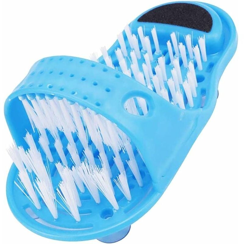foto del prodotto spazzola per piedi per doccia, detergente per piedi per doccia, pantofole per massaggiatori per piedi, per piedi da bagno con ventose antiscivolo