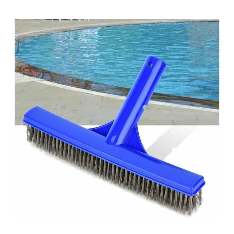 foto del prodotto spazzola per piscina 1 pezzo spazzola per pareti di piscine con setole in filo di acciaio per attrezzatura per la pulizia di laghetti termali