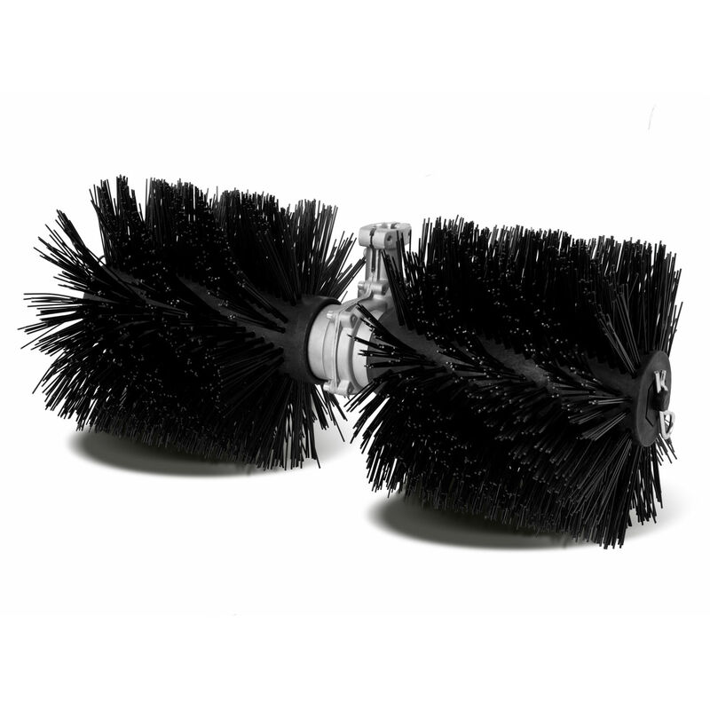 foto del prodotto spazzola per spazzatrice manuale a spinta con barra dentata 60cm larghezza, spazzole quattro stagioni per asciutto, bagnato e neve, montaggio rapido,