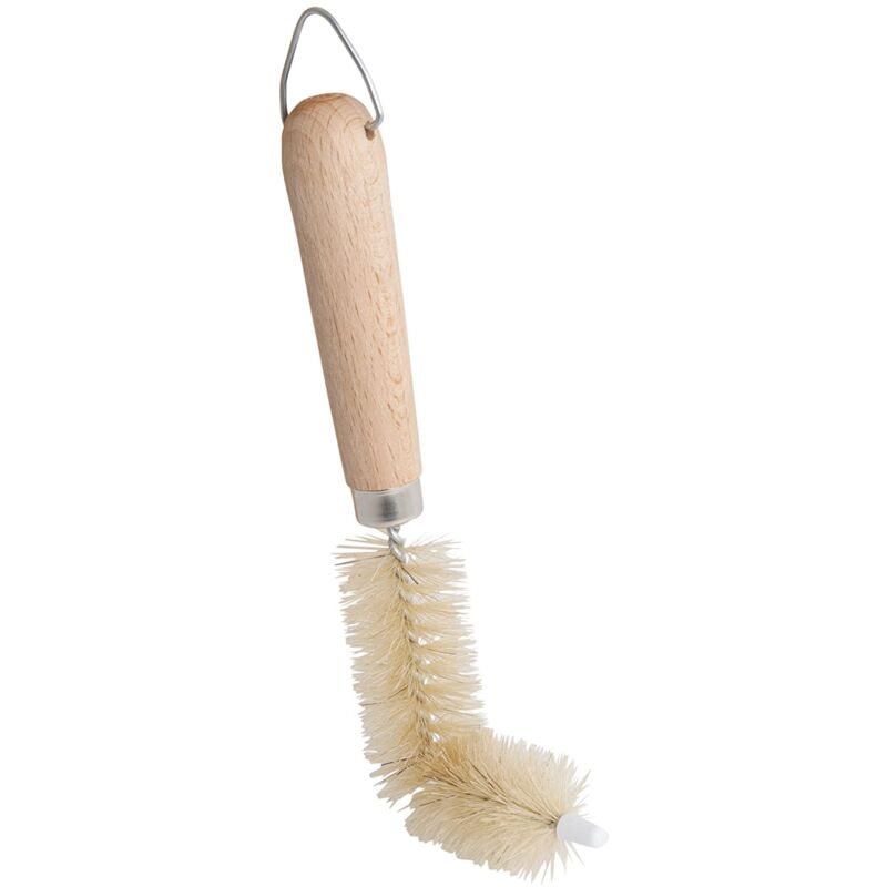 foto del prodotto spazzola per troppopieno dritta con manico in legno redecker