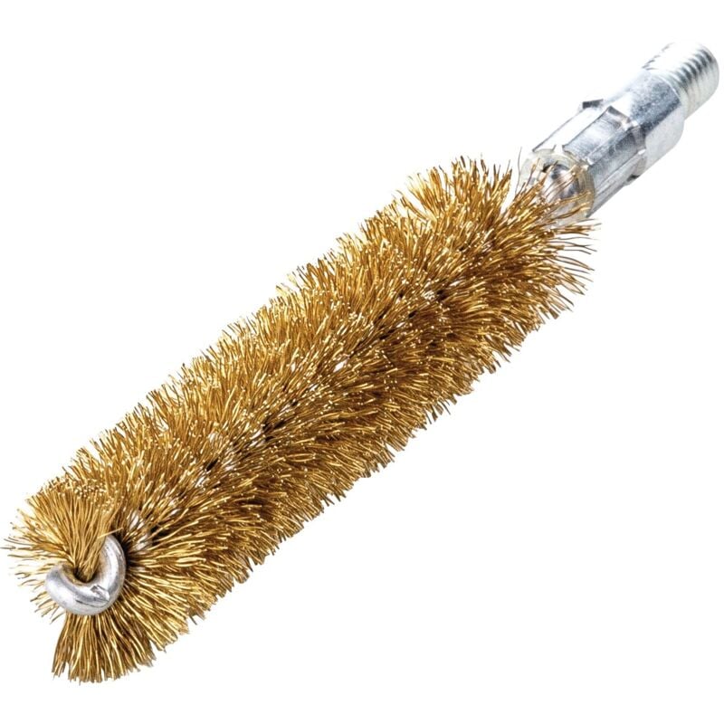 foto del prodotto spazzola per tubi l.115mm p.10mm filo di ottone ondulato riempimento l.80mm lessmann