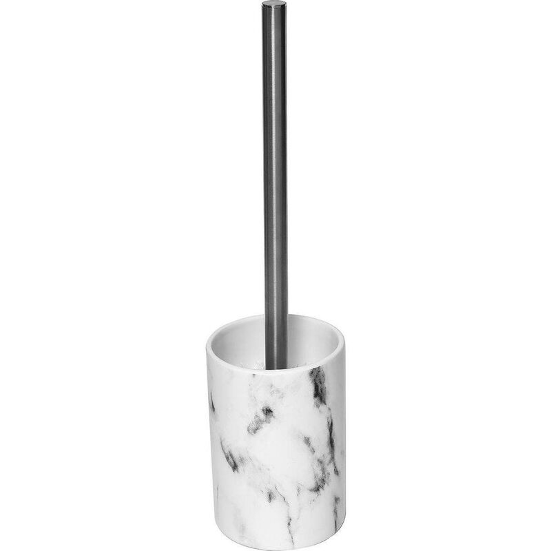foto del prodotto spazzola per wc in dolomite albero in acciaio inox marmo tendance