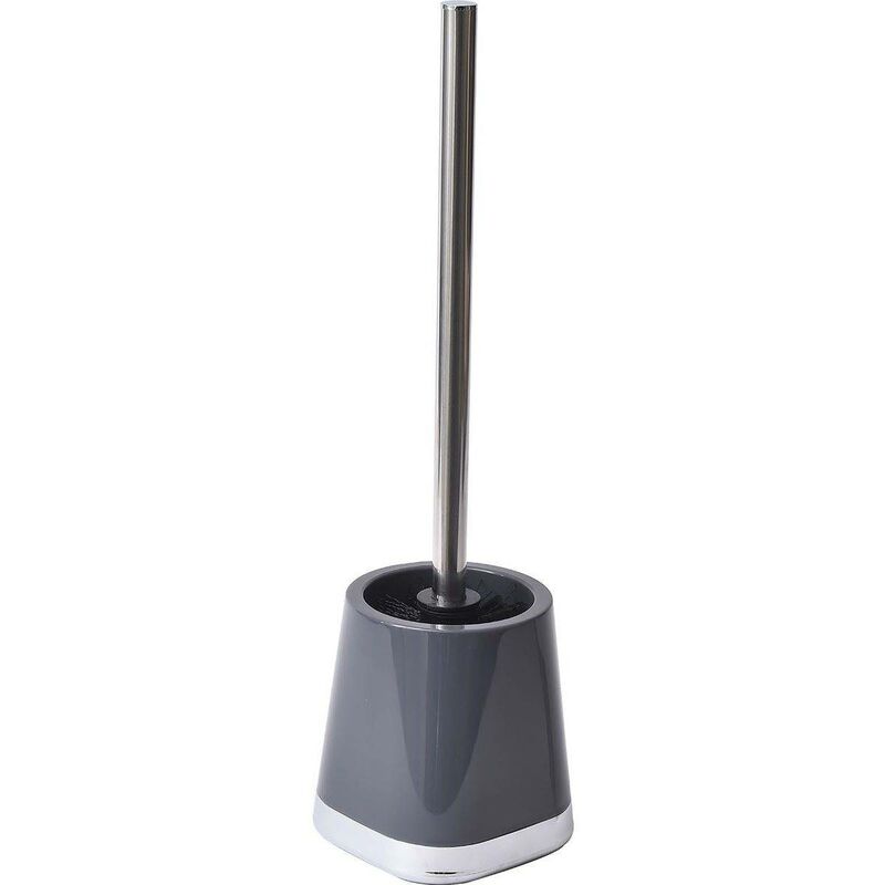 foto del prodotto spazzola per wc in pp con base cromata grigio tendance