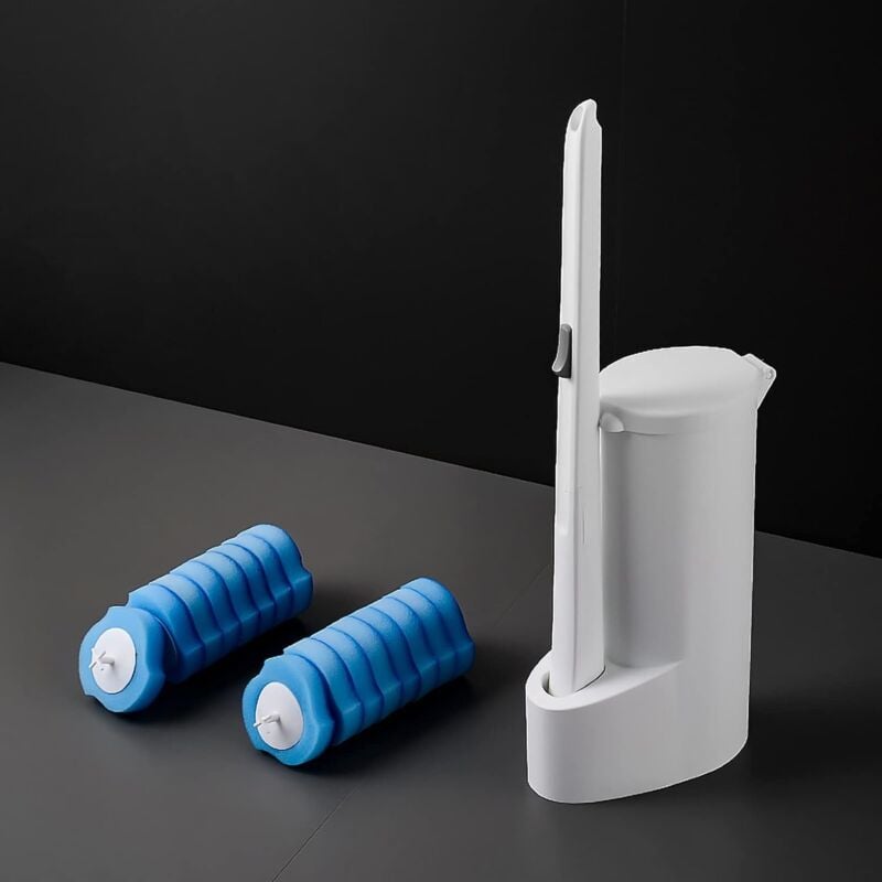 immagine 0 del prodotto spazzola per wc monouso pulizia profonda inibizione dei batteri deodorizzazione kit di pulizia della spazzola per wc monouso per bagno toilette 16
