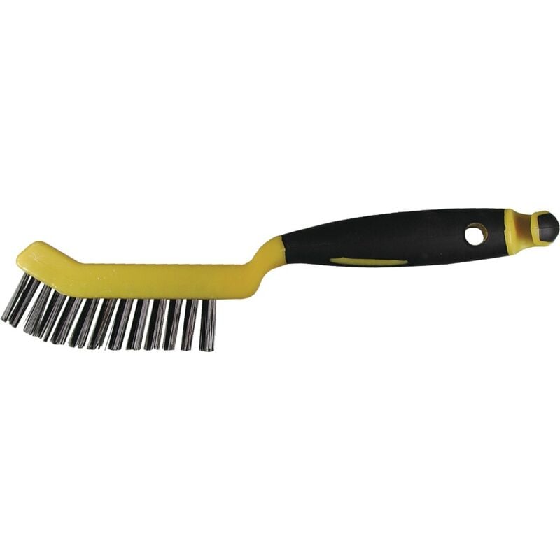 foto del prodotto spazzola pinza freno, numero di file 2 sigillo filo di acciaio, filo di spessore 0,30 millimetri, modello liscio