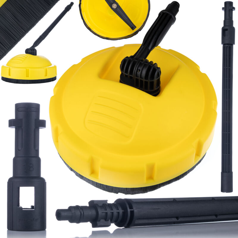 foto del prodotto spazzola pulizia cubo t racer per idropulitrici karcher, black decker, lavor, vax e bosh aqt