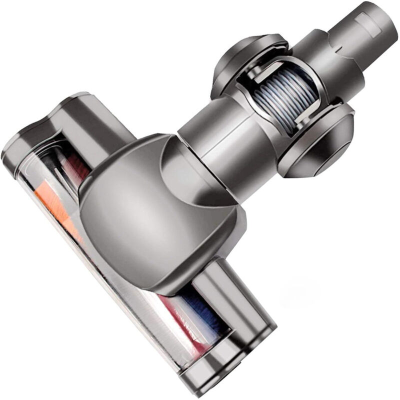 foto del prodotto spazzola rotante turbo motorizzata elettrica compatibile con dyson dc59 dc58 v6 dc61 dc62 rullo morbido per piastrelle per pavimenti in legno duro