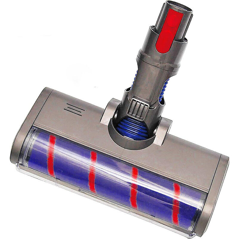 foto del prodotto spazzola rotante turbo motorizzata elettrica compatibile con dyson v7 v8 v10 v11 rullo morbido per parquet e luce led automatica