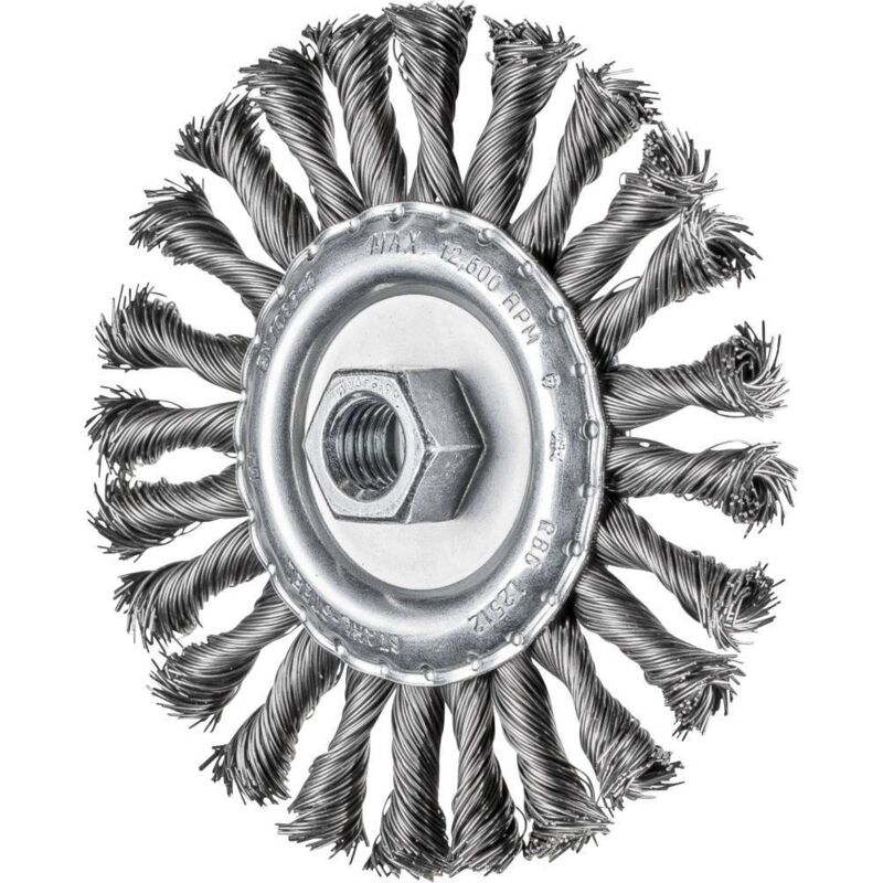 foto del prodotto spazzola rotonda combitwist rbg 125 x 12 mm m14 filo in acciaio 0,50 per smerigliatrice angolare 43303051 1 p - pferd