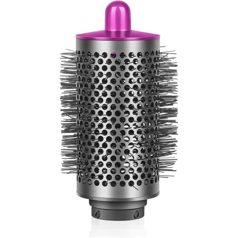 foto del prodotto spazzola rotonda grande applicabile compatibile con dyson multi styler, asciugacapelli volumizzante progettato per capelli lunghi fucsia 