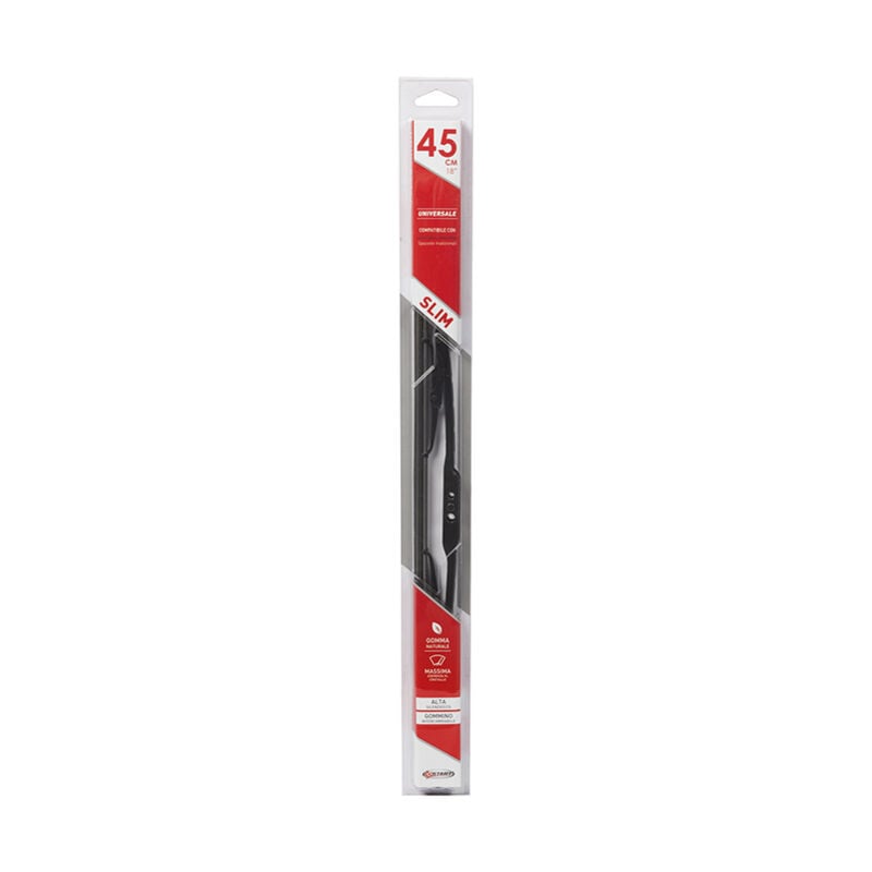 foto del prodotto spazzola singola tergicristallo mis.45 cm 18 universale per auto